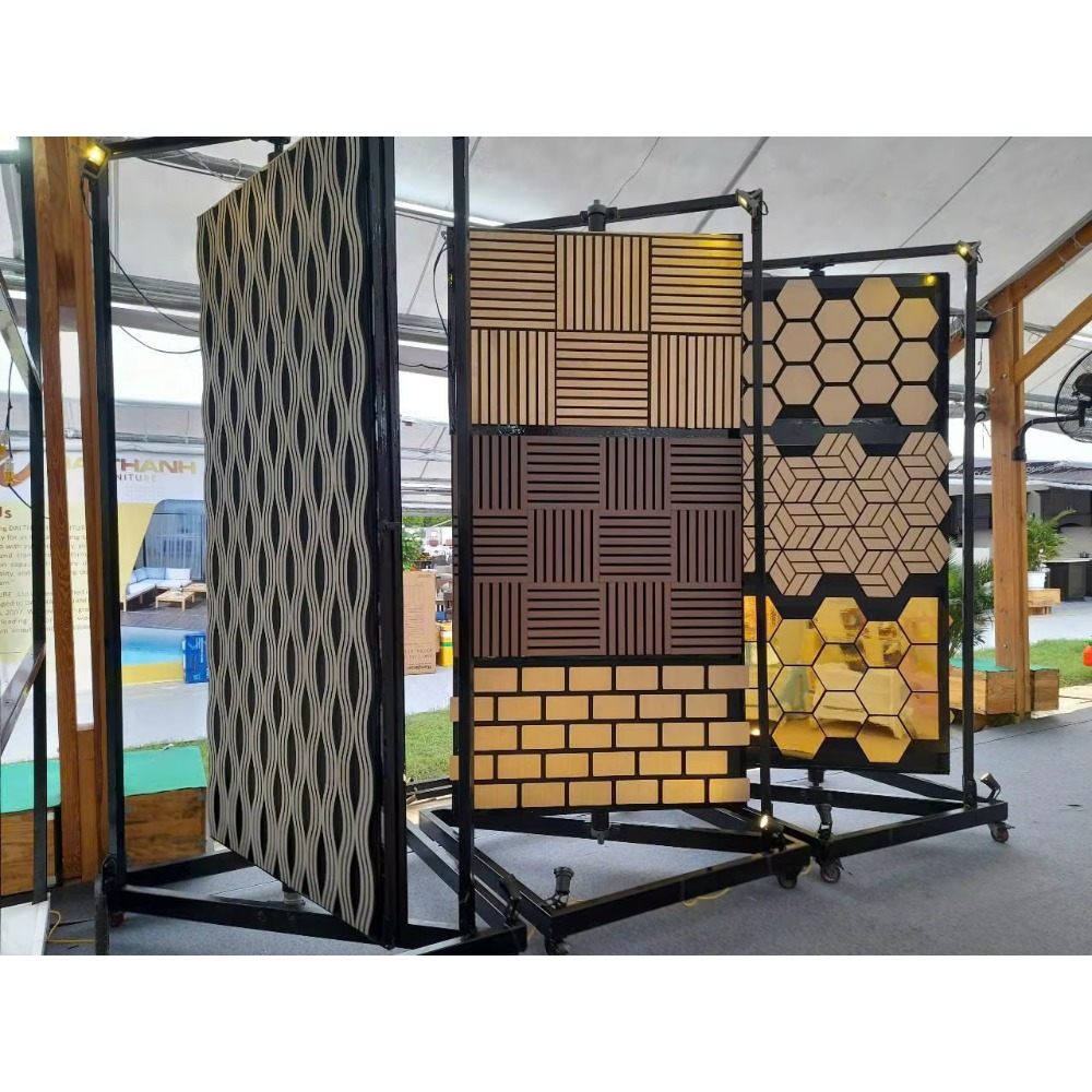 Pvc Panel Background - Заводская цена, 3D-панели WPC с эффектом