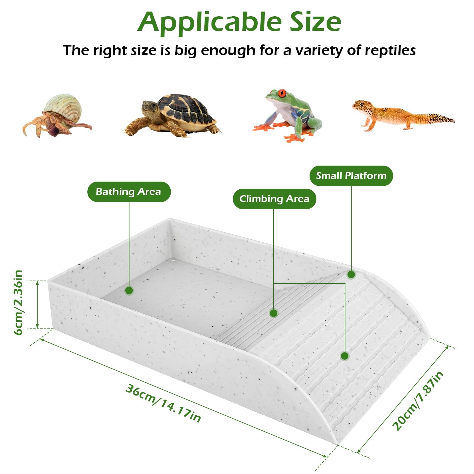 Противоскользящая тарелка для  – обзор и цена Water Dish Reptile